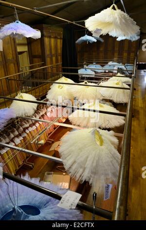 France, Paris, Garnier Opera, the costume workshops, the costumes central (centrale des costumes) Stock Photo