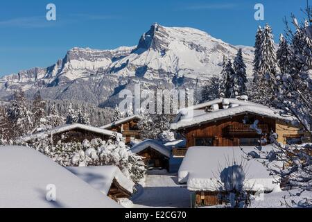 France, Haute Savoie, Megeve Stock Photo