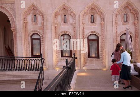 Turkey South Eastern Anatolia Mardin region Midyat Shmayaa Hotel in an old Konak mansion Stock Photo