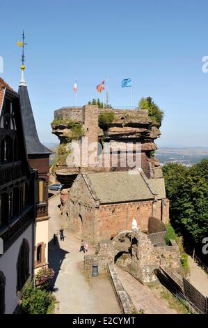 France Bas Rhin Saverne Haut Barr castle Stock Photo