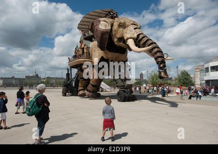 France Loire Atlantique Nantes Great Elephant at the Island Machine museum Stock Photo