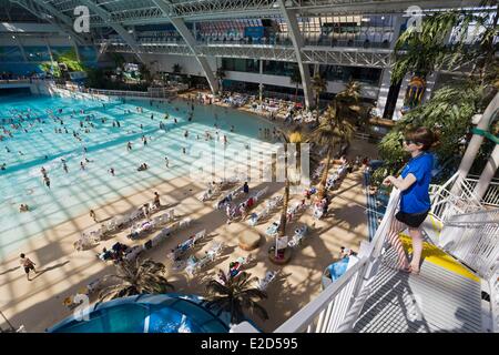 Canada Alberta Edmonton West Edmonton Mall the largest shopping mall in Canada World Waterpark largest indoor waterpark in the Stock Photo