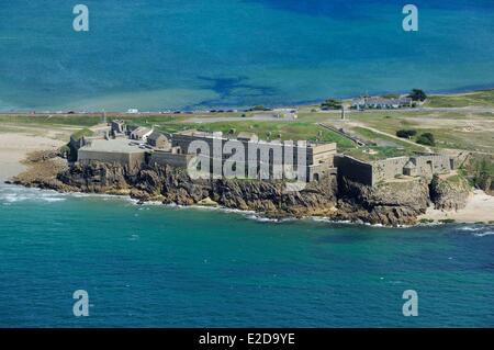 France, Morbihan, Quiberon, Penthievre fort (aerial view Stock Photo ...