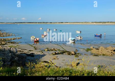 France, Finistere, Saint Guenole beach Stock Photo