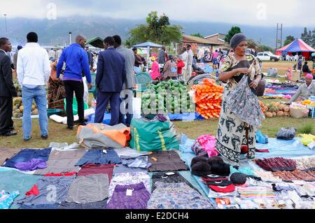 Swaziland Hhohho district Ezulwini valley (valley of Heaven) meeting of the Zion Christian Church (ZCC) Stock Photo