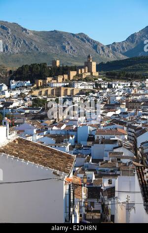Spain, Andalusia, Antequera, white village, Alcazaba Stock Photo