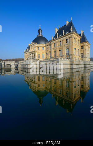 France Seine et Marne Maincy Chateau de Vaux le Vicomte southern facade of the castle Stock Photo