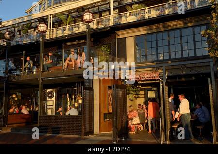 New Zealand North Island Auckland Central Business District (ou CBD) Kermadec restaurant specialised in seafood dishes in the Stock Photo