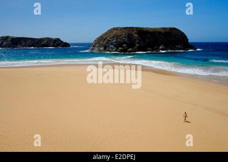 Brazil Pernambuco state island Fernando de Noronha praia do Leao Stock Photo