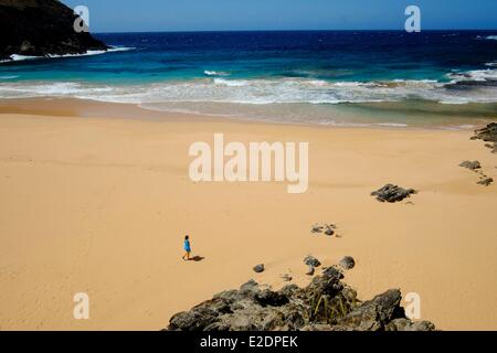 Brazil Pernambuco state island Fernando de Noronha praia do Leao Stock Photo