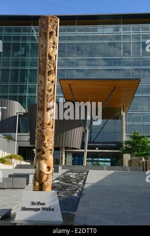 New Zealand South island region of Canterbury Christchurch the second largest city has undergone several successive earthquakes Stock Photo