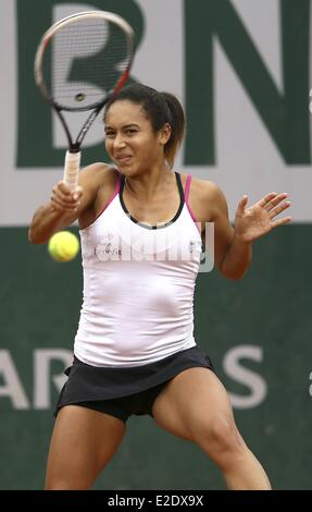 29.05.2014, Roland Garros, Paris, France. French Open tennis tournament. Heather Watson (GBR) round 2 womens singles Stock Photo