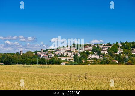 France Drome the village of Allex Stock Photo