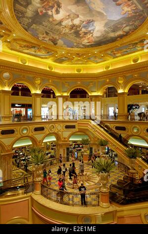 China Macau Taipa island The Venetian Macao hotel and Casino The Great Hall Stock Photo