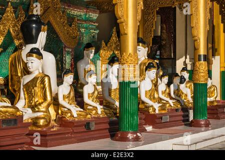 Myanmar (Burma) Yangon division Yangon district of Kandawgyi Shwedagon Pagoda Buddha Stock Photo