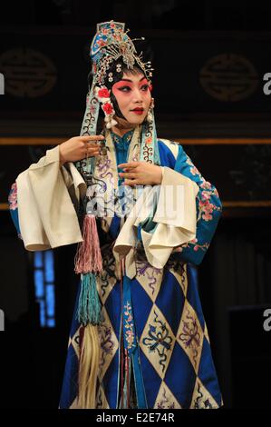 China, Beijing, Xuanwu District, Huguang Guild Hall, traditional Beijing Opera Stock Photo