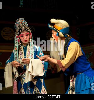 China, Beijing, Xuanwu District, Huguang Guild Hall, traditional Beijing Opera Stock Photo