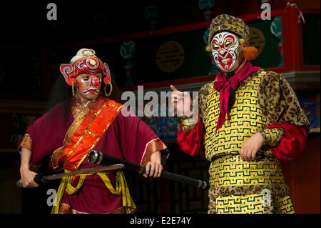 China, Beijing, Xuanwu District, Huguang Guild Hall, traditional Beijing Opera Stock Photo