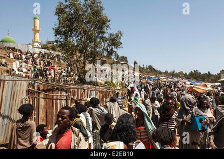 Ethiopia, Tigray region, Maychew, The market Stock Photo