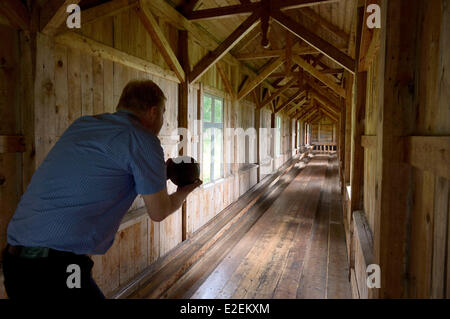 Sweden Vasterbotten County Umea region NorrbyskΣr islands which was one of the largest sawmills in Europe in the early 20th Stock Photo