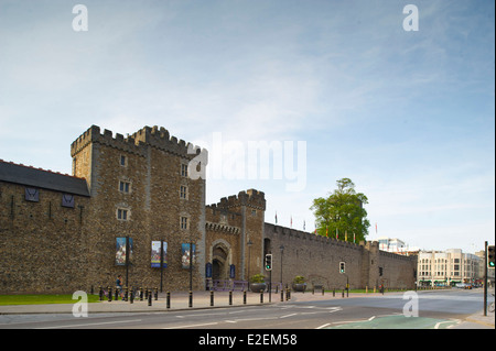 Cardiff Castle in Cardiff City Centre. Stock Photo