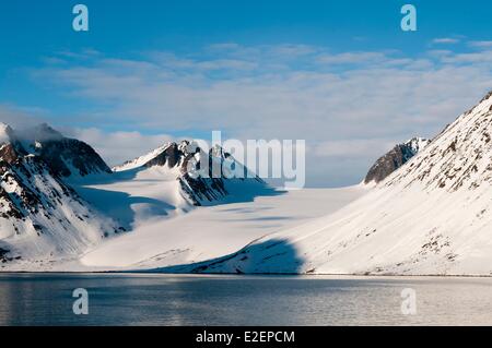 Norway, Svalbard Islands, Spitzbergen, Magdalene fjord Stock Photo