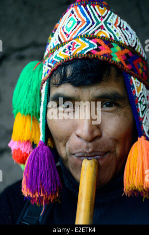 Etk Inca Peru, Cuzco province, Pisac, Fabian and his family, members of the ...