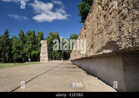 Poland, Pomerania, Sztutowo, concentration camp of Stutthof, Memorial built in 1968 Stock Photo