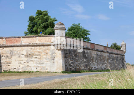 France Charente Maritime Brouage Royal city the ramparts birthtown of Samuel de Champlain founder of French settlement in Quebec Stock Photo