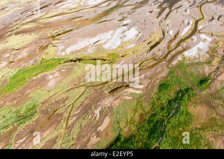 Kenya, around lake Magadi (aerial view) Stock Photo