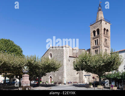 France, Pyrenees Orientales, Prades, Saint Pierre church Stock Photo