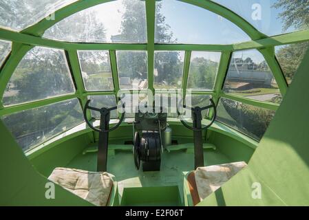 France, Calvados, Ranville, Memorial Pegasus, inside the glider assault Airspeed Horsa AS.51 model Stock Photo