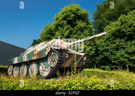France, Calvados, Bayeux, Normandy Battle museum, german Hetzer tank Stock Photo