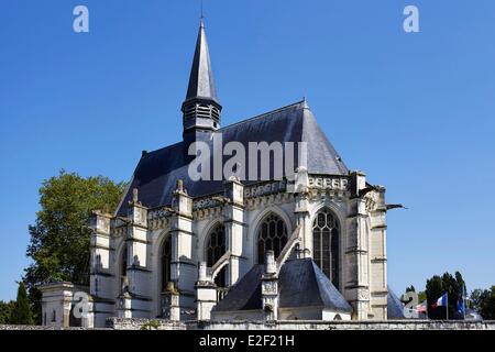 France, Indre et Loire, Champigny sur Veude, Sainte Chapelle dated 16th century Stock Photo