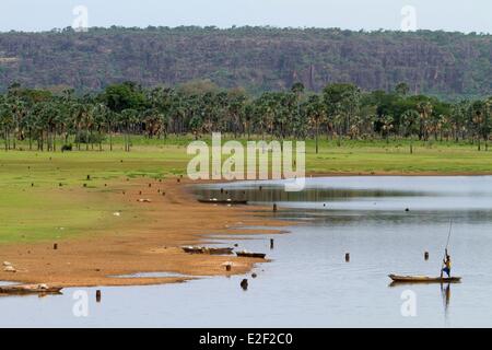 Burkina Faso, Senoufo area, Tengrela lake Stock Photo