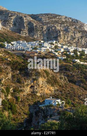 Greece, Cyclades islands, Amorgos island, Langada village Stock Photo