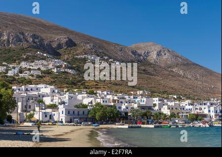Greece, Cyclades islands, Amorgos island, Aegiali bay Stock Photo