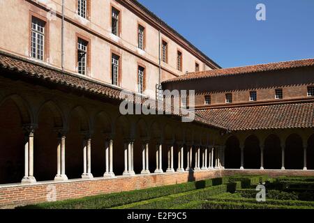 France, Haute Garonne, Toulouse, Couvent des Jacobins (Jacobin convent), cloister 's gallery Stock Photo