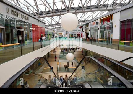 La Confluence district shopping mall, Lyon, Rhône, France, Europe Stock ...