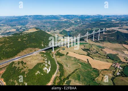 France Aveyron Parc Naturel Regional des Grands Causses (Natural Regional Park of Grands Causses) Millau the Tarn valley and Stock Photo