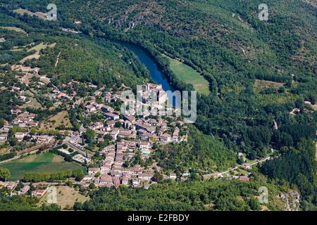 France Tarn et Garonne Bruniquel labelled Les Plus Beaux Villages de France (The Most Beautiful Villages of France) the village Stock Photo