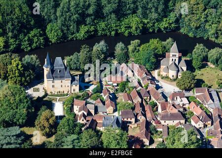 France Dordogne Perigord Noir Saint Leon sur Vezere labelled Les Plus Beaux Villages de France (The Most Beautiful Villages of Stock Photo