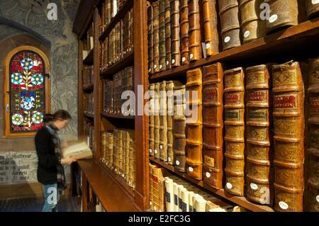 France, Bas Rhin, Selestat, humanistic library, Beatus Rhenanus' room Stock Photo