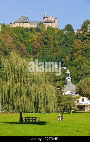 France, Isere, Uriage les Bains (or Uriage), spa town at an altitude of 414m Stock Photo