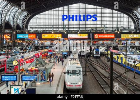 Hamburg central station, Hamburg, Germany, Europe Stock Photo, Royalty ...