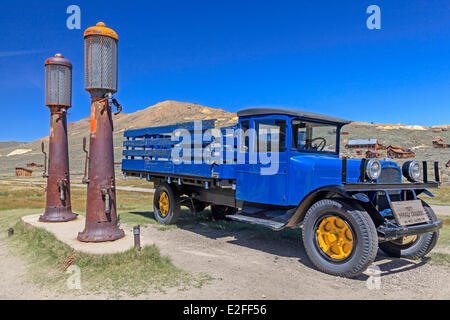 United States California Bodie State Historic Park the gold mining ghost town of Bodie a National Historic Landmark an old truck Stock Photo