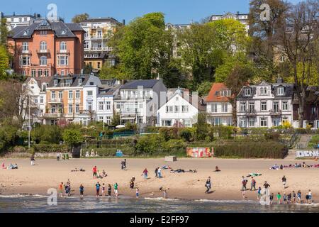 Elbe River at Övelgönne, Hamburg, Germany Stock Photo - Alamy