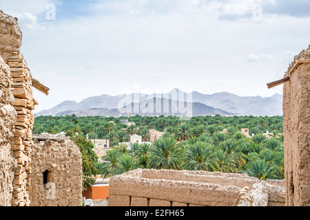 Image of a view from Birkat al mud in Oman Stock Photo