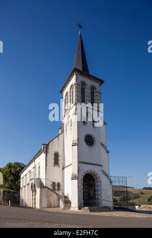 France, Pyrenees Atlantiques, Ostabat, stop on el Camino de Santiago,Saint Jean Baptiste church Stock Photo