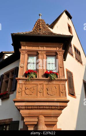 France Bas Rhin Wissembourg Bruch district Lauter River banks Ami Fritz house 16th century Stock Photo